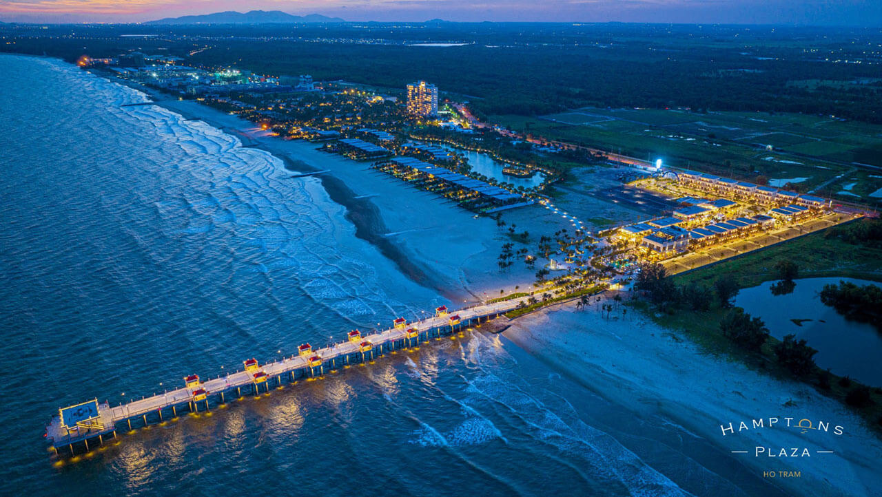 Cầu ngắm biển Hamptons Pier Hồ Tràm